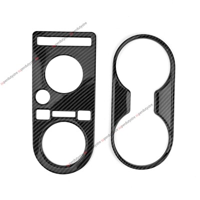 Center Console Gear Shift Panel Cover Cup Holder Trim For Genesis
