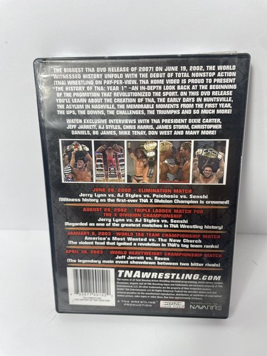 TNA Wrestling - The History of TNA: Year 1 (DVD, 2007) AJ Styles, Jerry Lynn - Picture 2 of 4