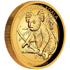 2018 Australia Gold Koala Coin - High Relief - 2 oz Proof 4212.72 per troy oz