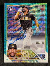 2023 Topps Chrome AQUA WAVE REFRACTOR ROOKIE AUTO Luis Liberato 070/199