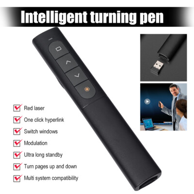 Power Point Presentation Remote Wireless PPT Presenter Laser Pointer Clicker US