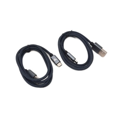 RAMPOW USB C Kabel 2Stück 1m Schnellladekabel USB C QC3.0 Samsung Galaxy S22 S21