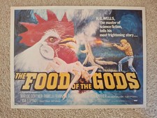 THE FOOD OF THE GODS 1976 Marjoe Gortner UK Promotional Cast Credits Synopsis