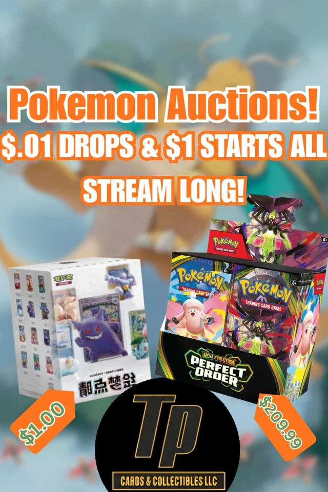 $1 Start Pokemon Auctions | Packs, Bundles, Boxes w/ Josh, JC, & Jake