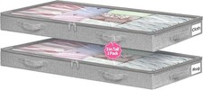 Low Profile Under Bed Storage, 3 Inches High Underbed Storage Containers Bins...