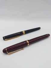 4-557 Pilot 14K Gold 585 Fountain Pen, Black, Set of 2 0227