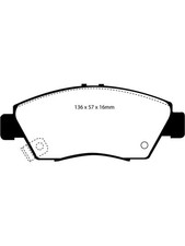 EBC 12 For Acura ILX 1.5 Hybrid Redstuff Front Brake Pads (DP3891C)