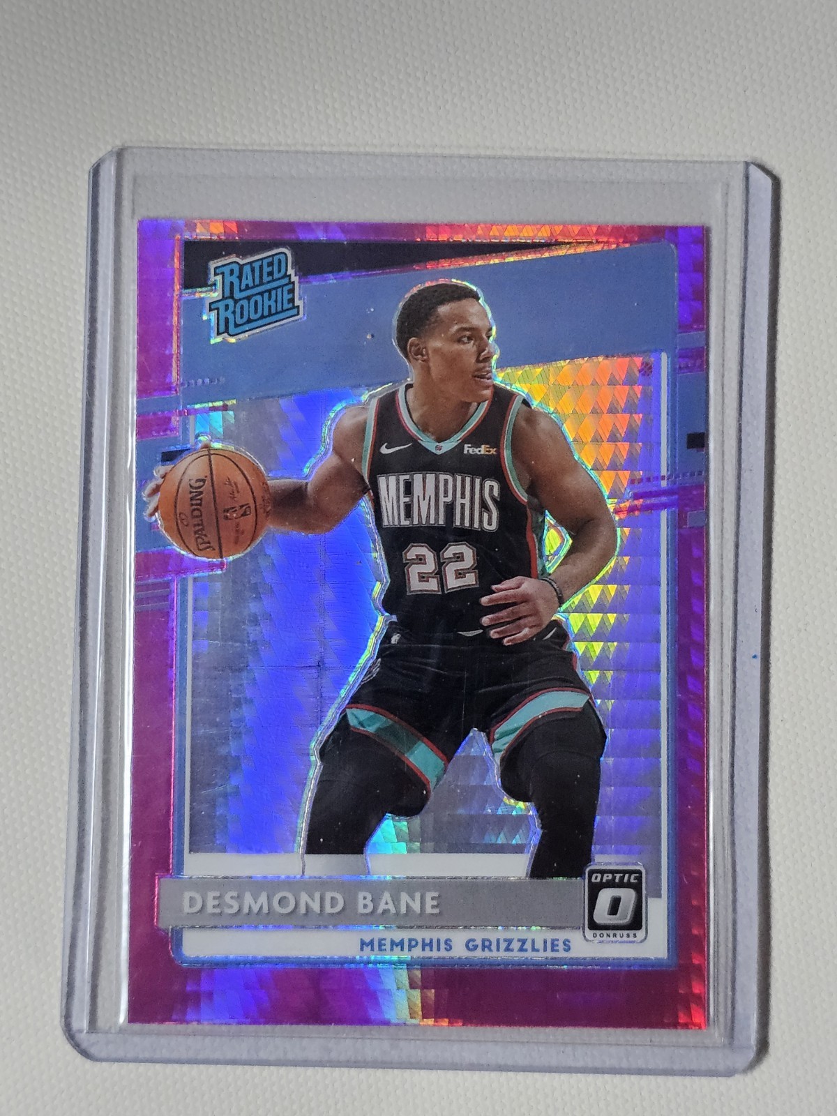 2020-21 Donruss Optic Hyper Pink Prizm #180 Desmond Bane RC Rookie MAGIC