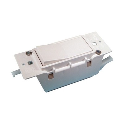 US Hardware E-119C White Plastic RV Electrical Switch 4-1/4Hx1-9/16W in.