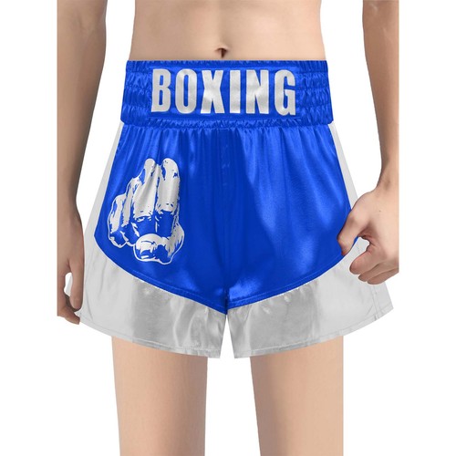 Kids Boys Bottom Muay Thai Trunks Color Block Shorts Wide Elastic Waistband - Picture 34 of 57