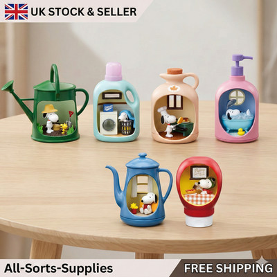 Snoopy Life in a Bottle Blindbox Mini Figur Szene Sammlerstück Spaß Spielzeug Geschenk Kind