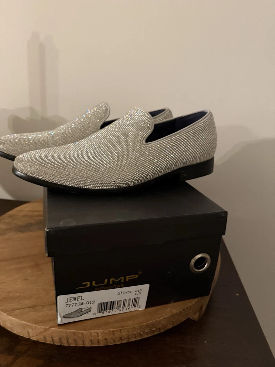 Jump New York Men’s Silver Jewel Dress Slip On Shoes Loafers Size 12 Jump New York Jewel Silver/Gold Men main image 2