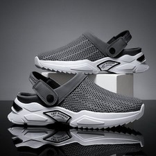 Mens And Womens On Slippers Hollow Beach Sandals Clogs Casual Garden Flat Shoes