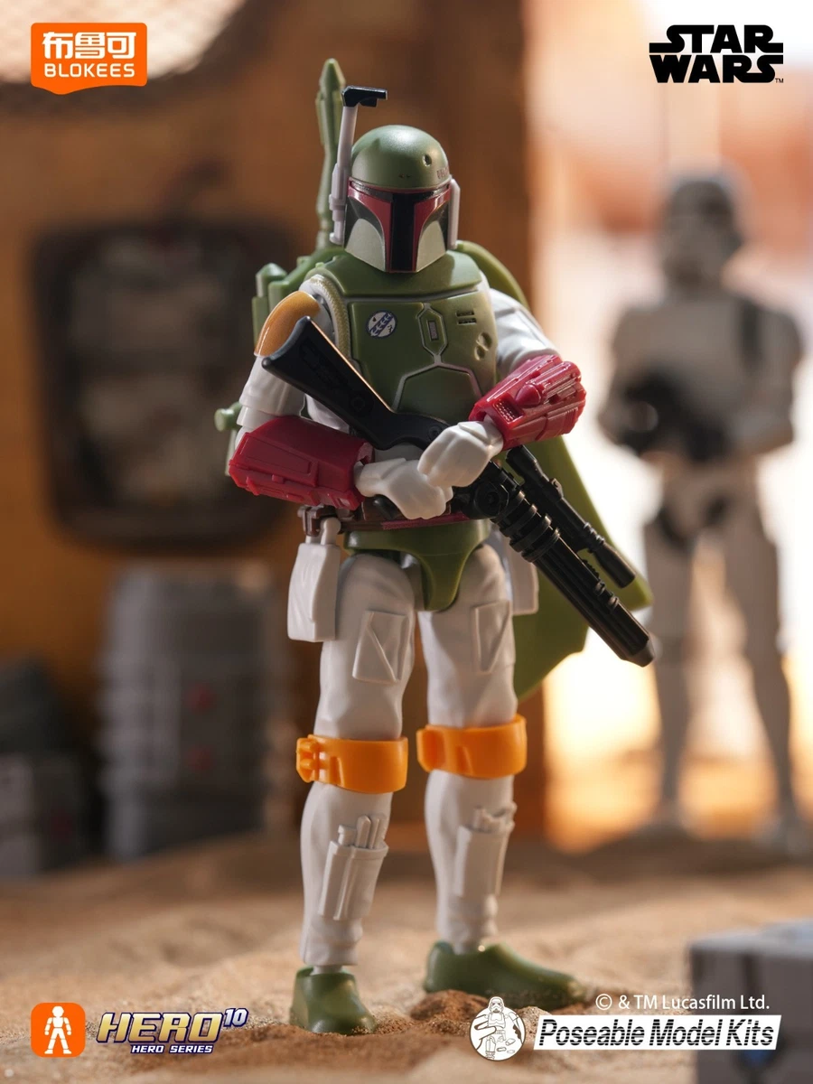 BANDAI Star Wars Boba Fett - Kit Modello 1/12 Da 15,2 Cm, Facile Da Montare Senza Colla