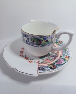Seletti Hybrid Tamara coffee cup with saucer 