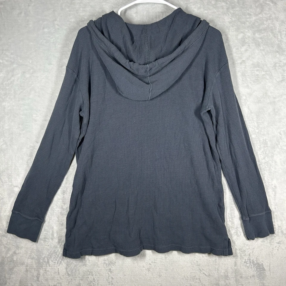 Túnica Patagonia con Capucha Waffle Orgánica Mezcla Cotten Azul Marino Para Mujer’s Grande Foto 3 de 4