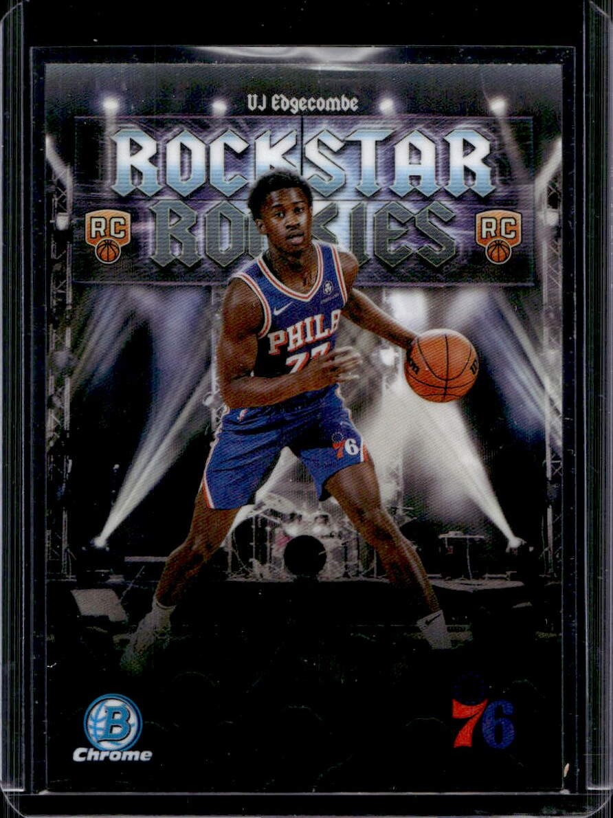 VJ Edgecombe 2025-26 Bowman Chrome #RR-3 Rockstar Rookies Refractor