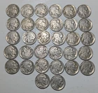 Lot of 32 Circulated US Buffalo Nickels With Readable Dates