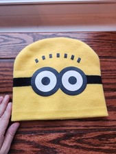 Stuart Beanie Hat Minions Dispicable Me Spirit Yellow NWOT