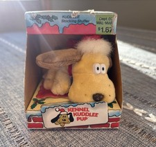 Vintage KENNEL KUDDLEE Plush Puppy Dog Animal Ornament 1987