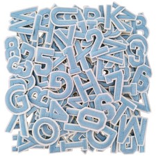 108Pcs Iron on Letter Patches, Numbers 0-9, Letters A-Z Embroidered Applique ...
