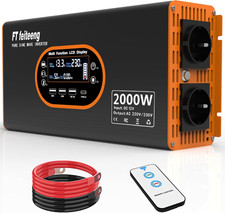 2000W Inverter 12V 220V Onda Pura - Trasformatore 12V Di Tensione Display LCD Co