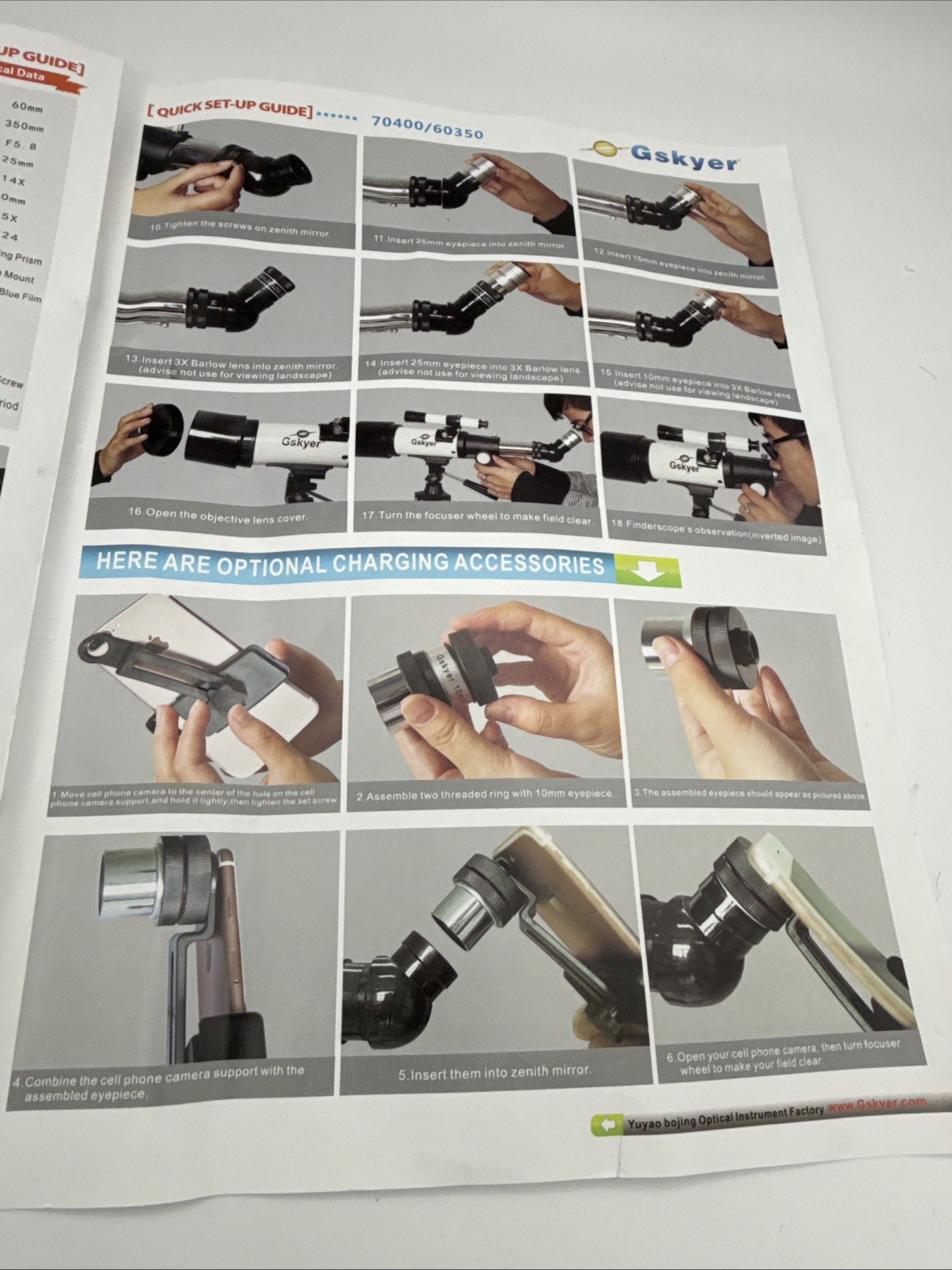 Gskyer Telescope Model 70400/60350 Night Sky Astronomy Christmas gift