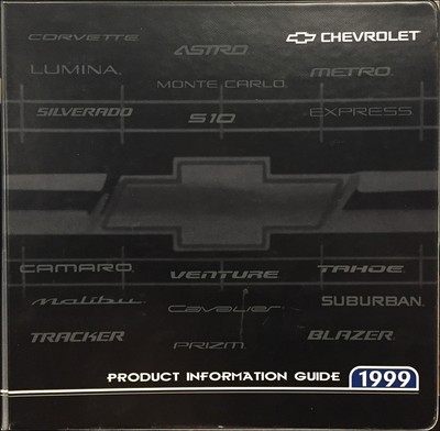1999 Chevrolet Product Information Guide Technical Press Kit - Release