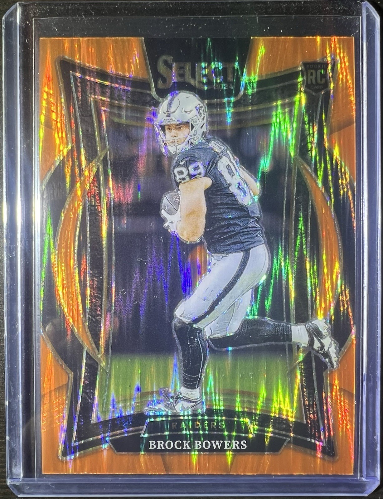 💥2024 Select Brock Bowers Orange Prizm RC /499 #31 Raiders – TOP ROOKIE 💥