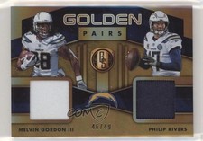 2019 Gold Standard Golden Pairs Prime 46/49 Melvin Gordon III Philip Rivers 00jz