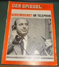 Magazin der Spiegel, Nr. 38, 1963, Geheimdienst, Verfassungsschutz Schruebbers