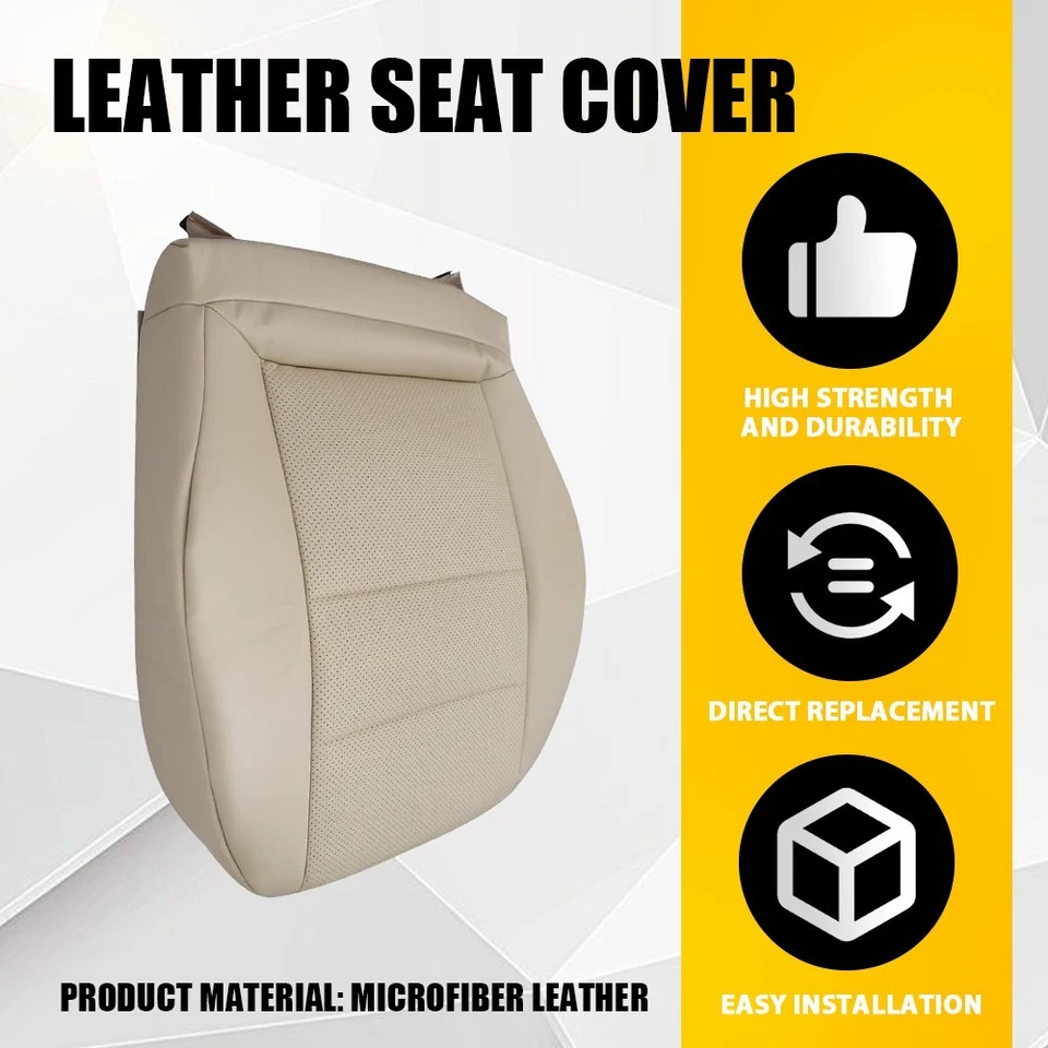 Cubierta de asiento de cuero inferior para Mercedes Benz GLK250 GLK350 2008-2015 color tostado V Foto 4 de 4