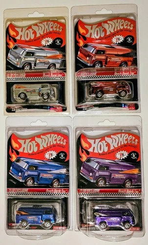 All 4 2006 Hot Wheels Red Line Club Membership Beach Bomb Too VW Volkswagen Bus