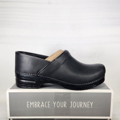 Size 10.5-11 (EU 44) - Dansko Professional Oiled Clog - Black Leather - Womens