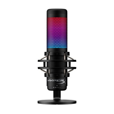 HyperX QuadCast Red LED USB Kardioid Mikrofon - Schwarz