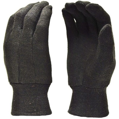 Versatile Heavyweight Cotton Gloves, 300 Pairs, Black, Large