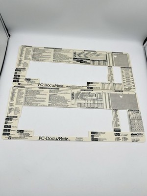 Commodore Vic 20 Keyboard Overlay sheet 1983 PC Documate Cm-613 - Hard To Find -