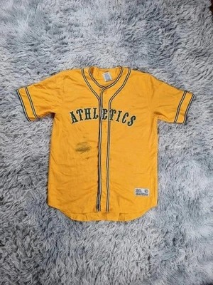 Baseball Trikot gelb Athletics Style mbl Vintage USA