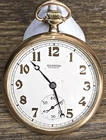 Antique 1918 Illinois Pocket Watch 12s Keystone 25 years Case Open Face 58 grams