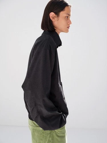 Auralee Ultra Fine Tropical Wool Zip Blouson Charcoal 5 NWT Harrington SS26 image 19