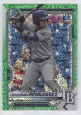 2021 Bowman Draft Chrome Green Sparkle Refractor 23/99 Heriberto Hernandez 0j8f