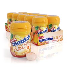 Mentos Pure Fresh Sugar Free Chewing Gum with Xylitol, Tropical, Mini Nano Bo...