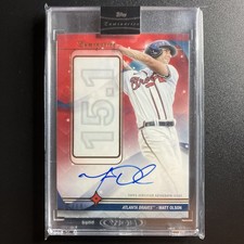 2023 Topps Luminaries - Home Run Kings Autographs Matt Olson #HRK-MO Red /10 ...