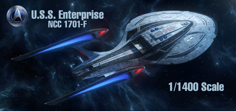 GE3D 1/1400 Scale Star Trek U.S.S. Enterprise NCC 1701-F