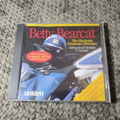 Betty Bearcat   Electronic Frequency Directory CD-ROM 1990s Uniden