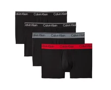 Calvin Klein Men’s 3+1 Bonus Micro Stretch Low Rise Trunks Pack