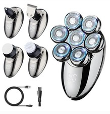 Head Shavers for Bald Men Electric Razor Dry/Wet IPX8 Waterproof 5 in 1 Head