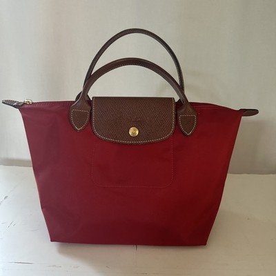 Longchamp Pliage Handbag Red Excellent condition!