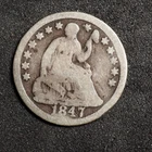 1847   *P *SEATED LIBERTY SILVER HALF DIME **FREE SHIPPING**C2900