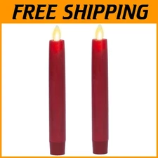 Realistic LED Flickering Tapers - Pack of 2